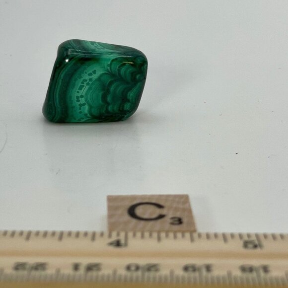 Malachite, Polished, Tumbled Stone, AAA Quality, From The Congo, 1 Per Order - Picture 7 of 10